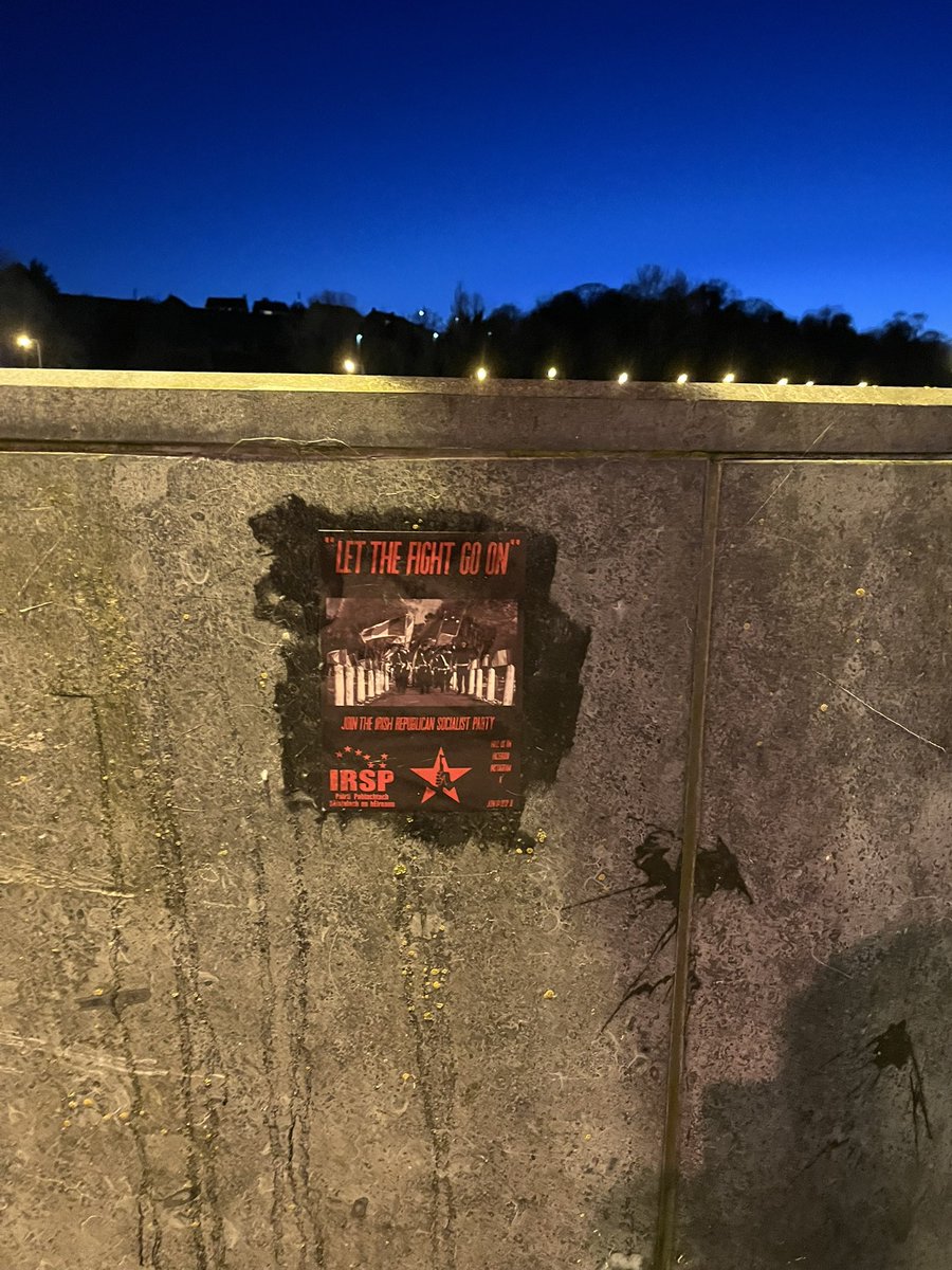IRSPLouth's tweet photo. IRSP LOUTH🇮🇪🚩

Activists from the drogheda area of county Louth were out this evening putting up posters up for recruitment.

If you are from Co.Louth and are interested in social change and the future of republicanism in Ireland reach out and join today. 

GET INVOLVED!
#IRSP https://t.co/LcgoQo1k3R