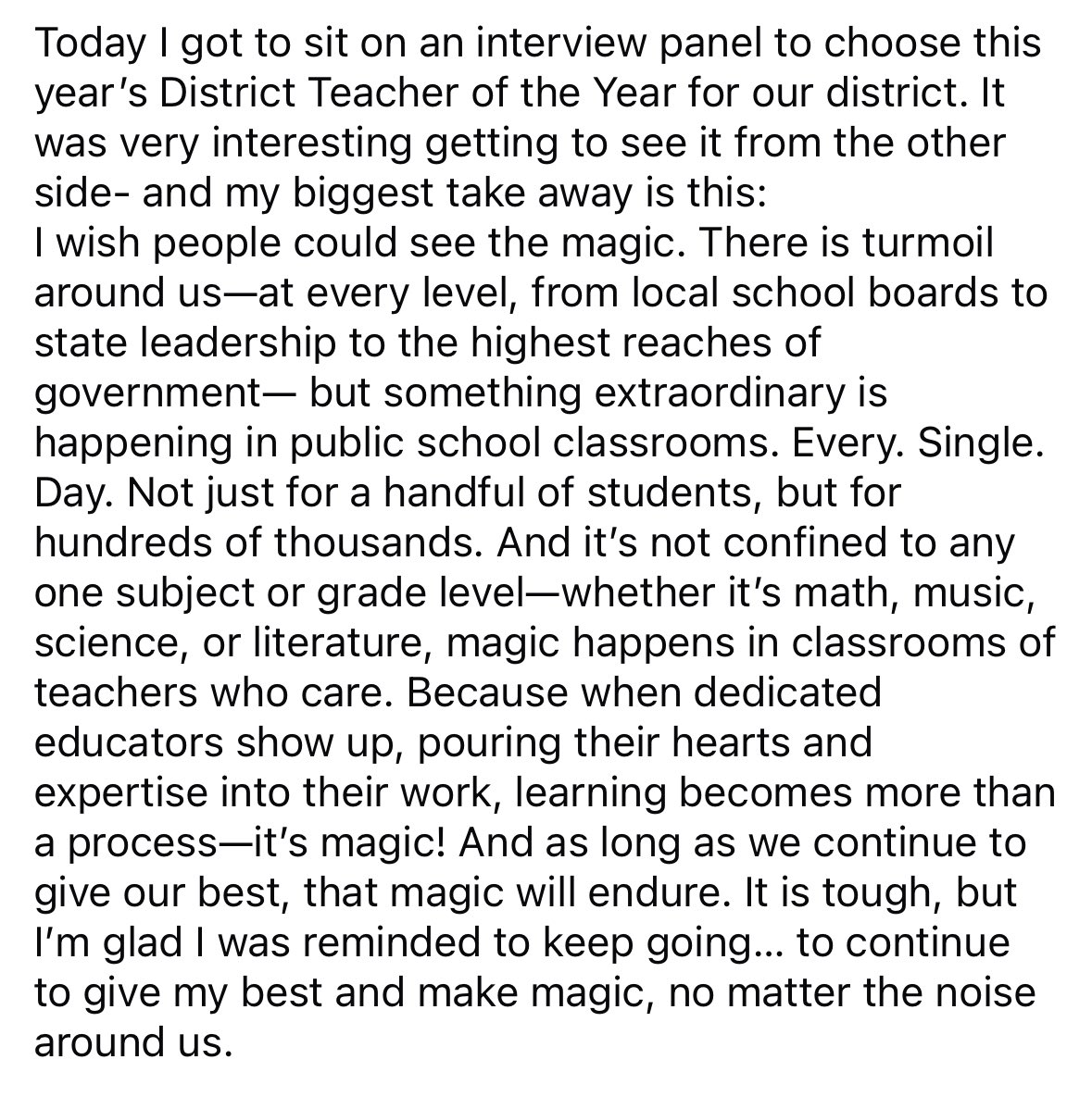 Because X doesn’t let you rant- here’s my thought of the day. #publicschool #publicschoolteacher #musicteacher #novouchers #txlege