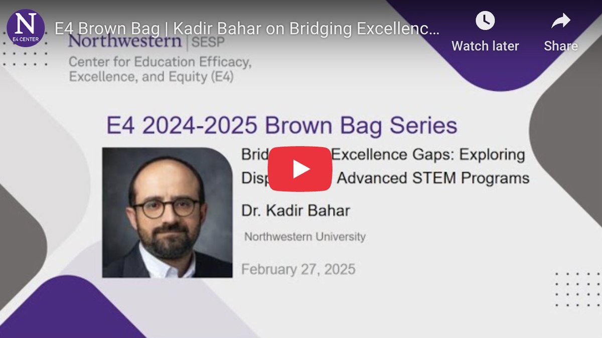 ICYMI: E4's Kadir Bahar provides insight into bridging excellent gaps in #K12 #STEM - bit.ly/4kLhSvZ
