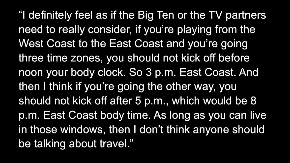 Jedd Fisch said he has raised the issue of early kickoff times with the Big Ten conference, and will likely do so again in the league meetings in May. Here’s what he told The Athletic’s “Until Saturday” podcast: