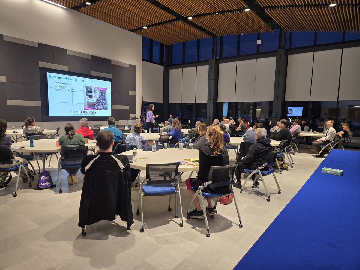 CoachJonesQBYAT's tweet photo. @NATA1950 &amp; @GO_NYSATA Another great experience this #NATM2025! Very excited to have presented with @MKellen from @BIANYS and Dr Leonard from @HudsHeadwaters  during a #COPE Concussion Outreach Prevention Education program last night! @QbyAthletics @qufsd @QbyHighSchool #Qmunity https://t.co/62l0uOBs3L