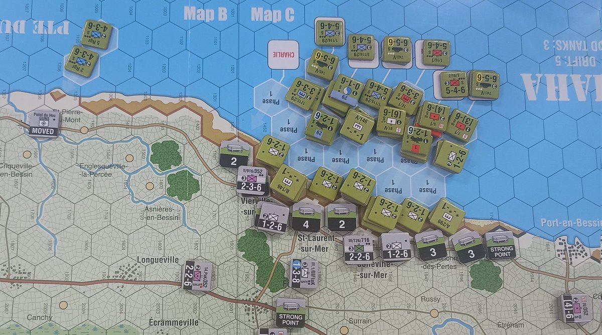 Omaha beach #gmtgames #TheBattleforNormandy