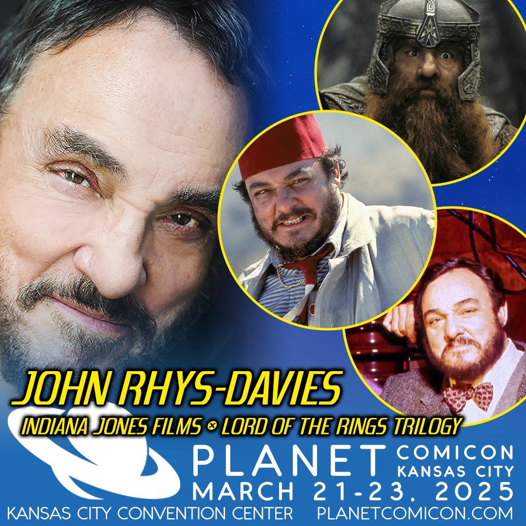PlanetComicon's tweet image. 🪓⚔️ What do Faramir, Gollum, and Gimli have in common?
They’re all coming to Planet Comicon Kansas City!
🔗🔗Photo op information: checkout.conventions.leapevent.tech/eh/Planet_Comi…
⬆️⬆️Free digital download with purchase!
🎟️ Get your tickets at planetcomicon.com