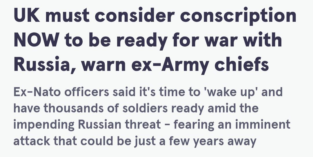 Like <a href="/No2NatoNo2War/">No2Nato</a>, the <a href="/noconleague/">NoConscriptionLeague</a> is the victim of censorship. 
This is unsurprising with the tsunami of propaganda from the establishment for conscription and for war.

So be sure to sign up here: workerspartybritain.org/support/ncl/