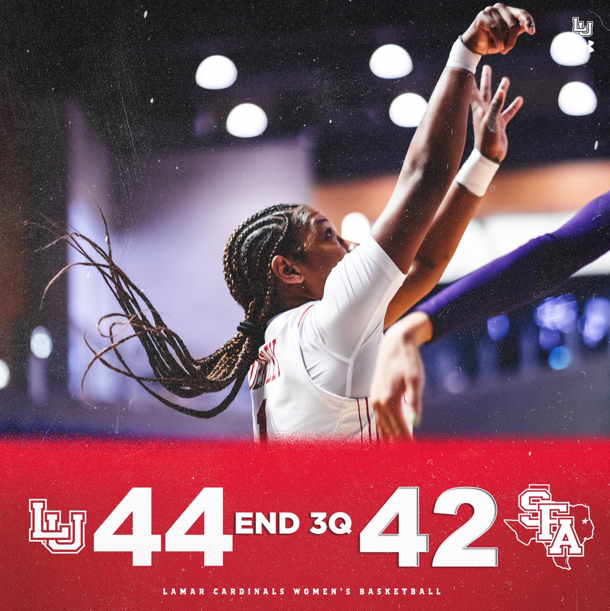 Three quarters through.

Come on LU.

#PeckEmCards | #ChasingGreatness