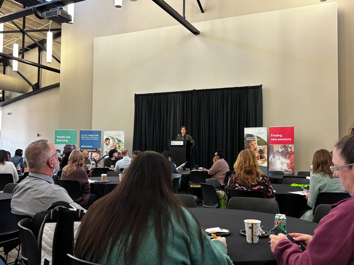 NDEFamComEngage's tweet image. An amazing day at @BellsBeyond Innovation Invitational! Programming ideas, behavior management, and more topics in the breakouts throughout the day. The @NDE_21stCCLC and Family &amp;amp; Community Engagement Teams are lucky to have such great partners! #afterschool
