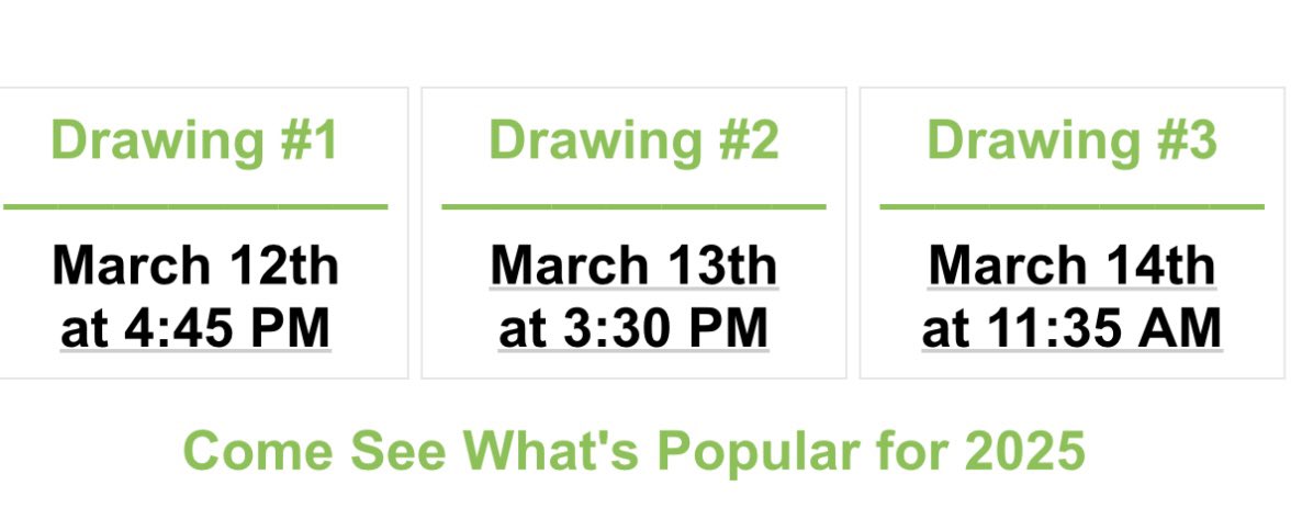 jodiszuter's tweet image. Hey #CEC2025 set your alarms ⏰ we are 1 hour away from our 1st Prize Bag Drawing! #Enter2Win booth 209 @SH_SpecialEd @schoolhealth come back at each of the times &amp;amp; we’ll draw a winner! Daily Prizes include: #LiteracyTools #TimeTimer #Sensory 
@CECMembership @DrSmartEd