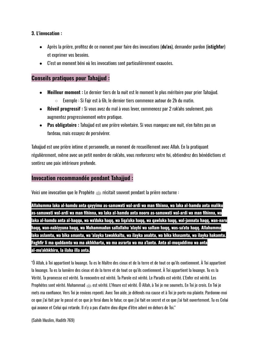 mohaabenn's tweet image. La Prière de Tahajjud 

Elle rend l’impossible en possible, multiplier la en ce mois de ramadan

Qu’ الله accorde nos prières 🤲
