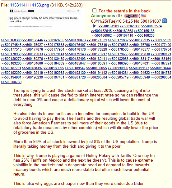 Anon suspects Trump wants to crash stock market and it's a good thing for everybody. We are here 💥 $GME $BBBYQ