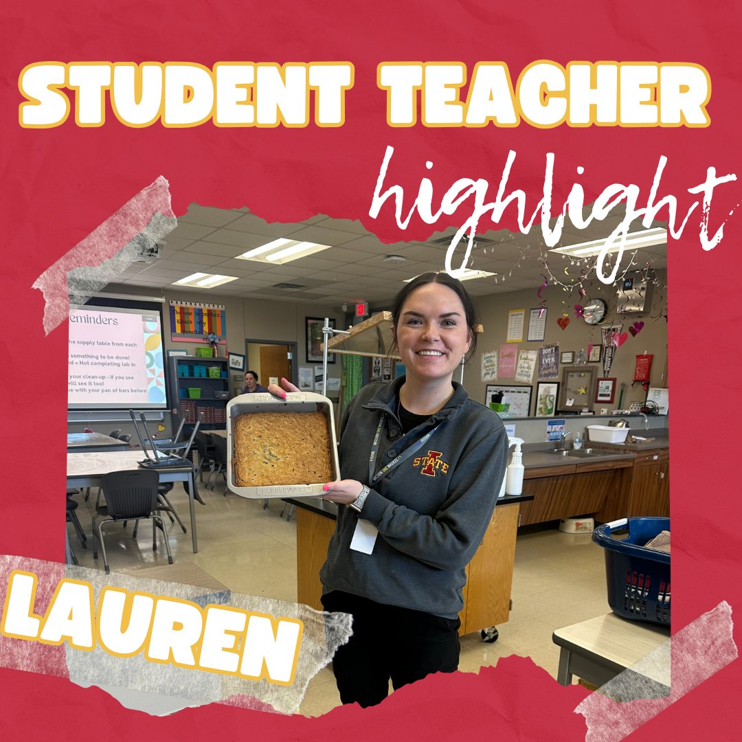 Lauren is teaching 9th graders and enjoys supporting them in the kitchen. This week has been crazy with the changes in schedules (late starts) and flexing the lessons. Lauren is teaching recipe reading, which includes picking out the qualities of a "good recipe".
