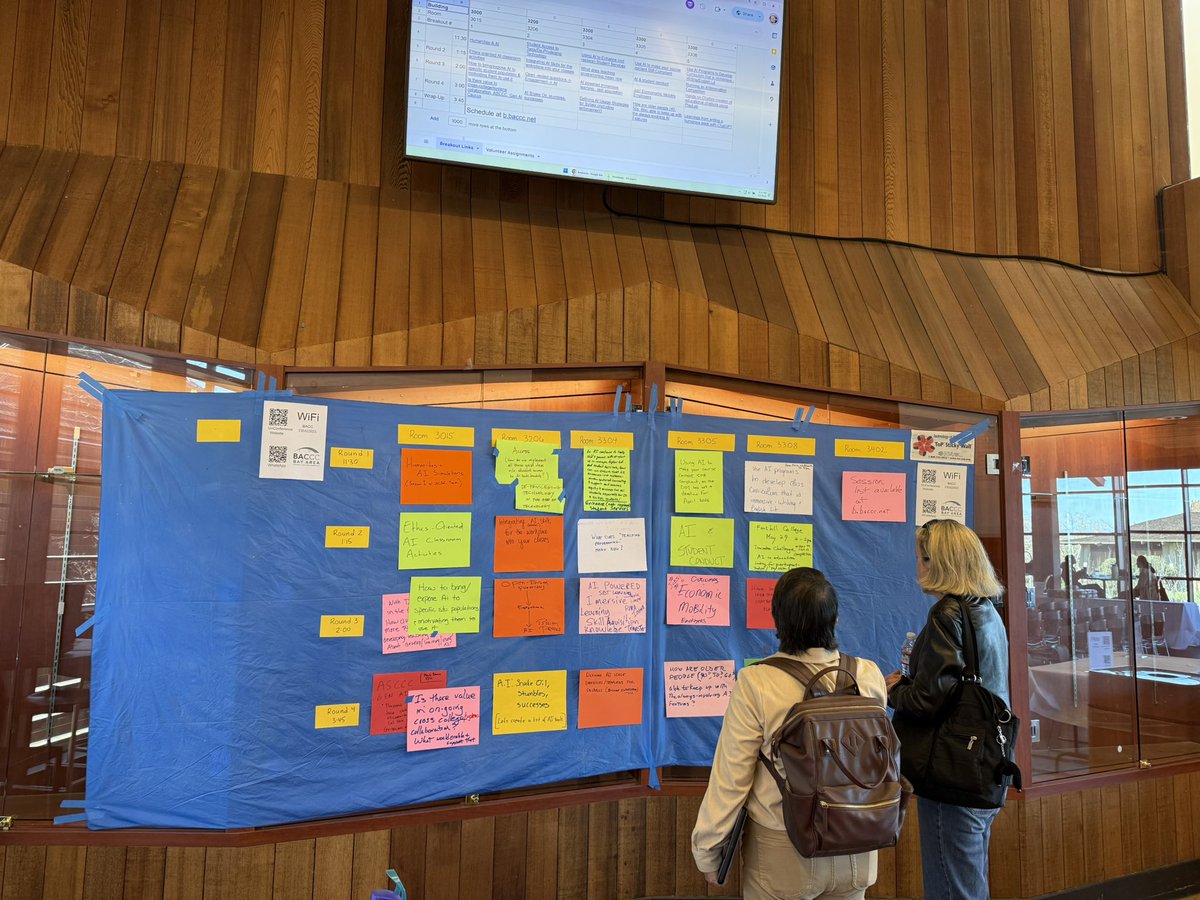 Big thanks to <a href="/davenielsen/">Dave Nielsen</a>, Rowena - the Deputy Chancellor of the <a href="/CalCommColleges/">California Community Colleges</a> , &amp; Christina - the <a href="/FoothillCollege/">Foothill College</a> President… for your partnership with the Bay Area Comm Coll Consortium in making this event happen for faculty focused on our A.I. skill dev &amp; wkfc efforts.