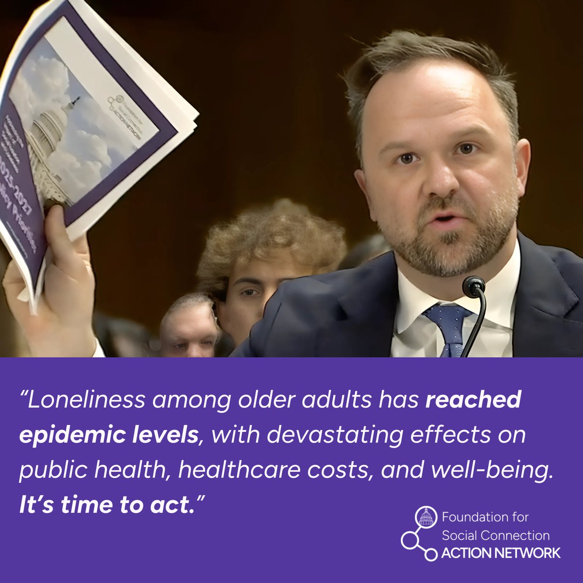 Coalition to End Social Isolation & Loneliness (@endsocisolation) on Twitter photo 📢 Breaking News: Today at the U.S. Senate Special Committee on Aging, our Founder & Executive Chair, Andrew MacPherson announced the launch of our Federal Policy Priorities for Social Connection—a framework of 130 strategic solutions to end the public health crisis of loneliness 📢 Breaking News: Today at the U.S. Senate Special Committee on Aging, our Founder & Executive Chair, Andrew MacPherson announced the launch of our Federal Policy Priorities for Social Connection—a framework of 130 strategic solutions to end the public health crisis of loneliness