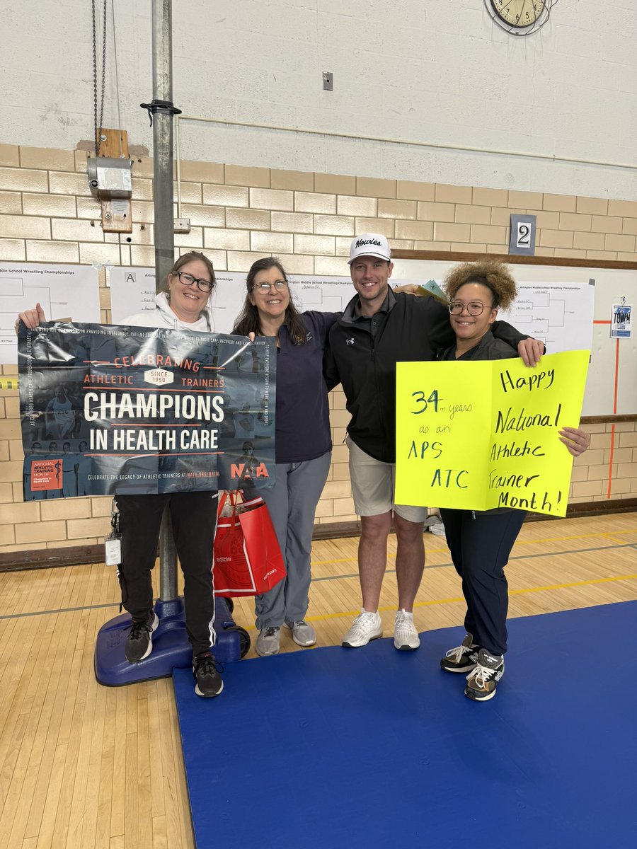Debbie DeFranco (@apshpeathletics) on Twitter photo So proud to work with these athletic trainers & grateful for the surprise yesterday. Happy National Athletic Training Month! <a href="/NATA1950/">NATA</a> <a href="/wakeatc1/">Kigin WHS</a> <a href="/WakeAthletics/">Wakefield Warriors</a> <a href="/WLHSAthletics/">Generals</a> <a href="/yhssports/">Yorktown Athletics</a> <a href="/APSVirginia/">Arlington Public Schools</a> So proud to work with these athletic trainers & grateful for the surprise yesterday. Happy National Athletic Training Month! <a href="/NATA1950/">NATA</a> <a href="/wakeatc1/">Kigin WHS</a> <a href="/WakeAthletics/">Wakefield Warriors</a> <a href="/WLHSAthletics/">Generals</a> <a href="/yhssports/">Yorktown Athletics</a> <a href="/APSVirginia/">Arlington Public Schools</a>