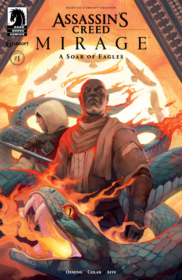 New series #AssassinsCreed Mirage: A Soar of Eagles begins today with issue #1! Details: bit.ly/4amam5Z

Years before the events of Assassin's Creed Mirage, Fuladh investigates political unrest that could point to a secret Order of the Ancients stronghold.

By <a href="/Oeming/">Oeming</a>,