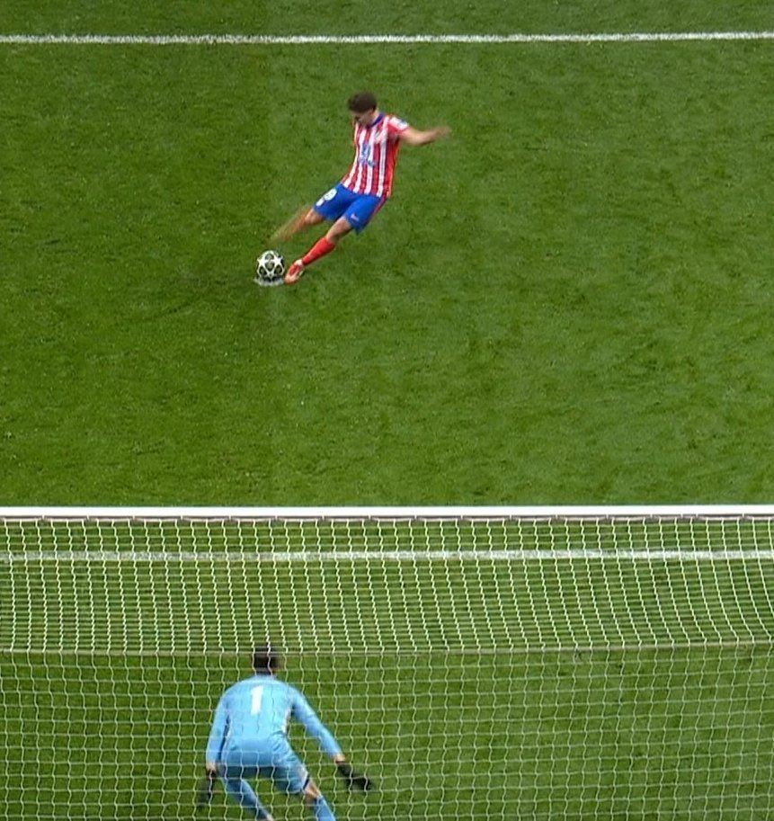 Y así fue como el Real Madrid le robó al Atlético de Madrid. 
Ya ni disimulan.