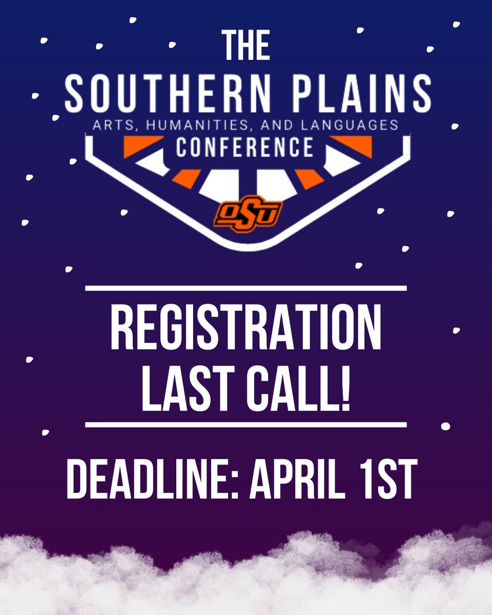 If you received an acceptance email for your presentation, you must register following the directions in your email no later than April 1st.
Registrants who rsvp after April 1st will not appear in the program for the conference.
Register now at: eventbrite.com/e/southern-pla…