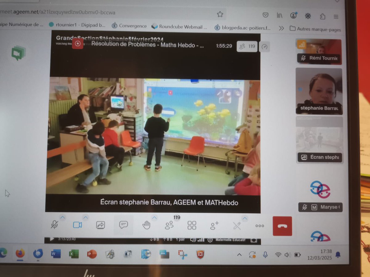 Barrau Stephanie (@barrausteph) on Twitter photo Webinaire ageem sur la résolution de problèmes au cycle 1 : présentation de la plateforme Mathebdo <a href="/AGEEM_National/">AGEEM National</a> <a href="/JosetteRapiette/">MATHebdo➡️🐘@MATHebdo@mastodon.scollectif.fr</a> avec mon collègue <a href="/ozyremi/">Rémi Tournier</a> , analyse de pratiques à partir d’une séance filmée en classe avec des GS : créer des images mentales, différenciation … Webinaire ageem sur la résolution de problèmes au cycle 1 : présentation de la plateforme Mathebdo <a href="/AGEEM_National/">AGEEM National</a> <a href="/JosetteRapiette/">MATHebdo➡️🐘@MATHebdo@mastodon.scollectif.fr</a> avec mon collègue <a href="/ozyremi/">Rémi Tournier</a> , analyse de pratiques à partir d’une séance filmée en classe avec des GS : créer des images mentales, différenciation …