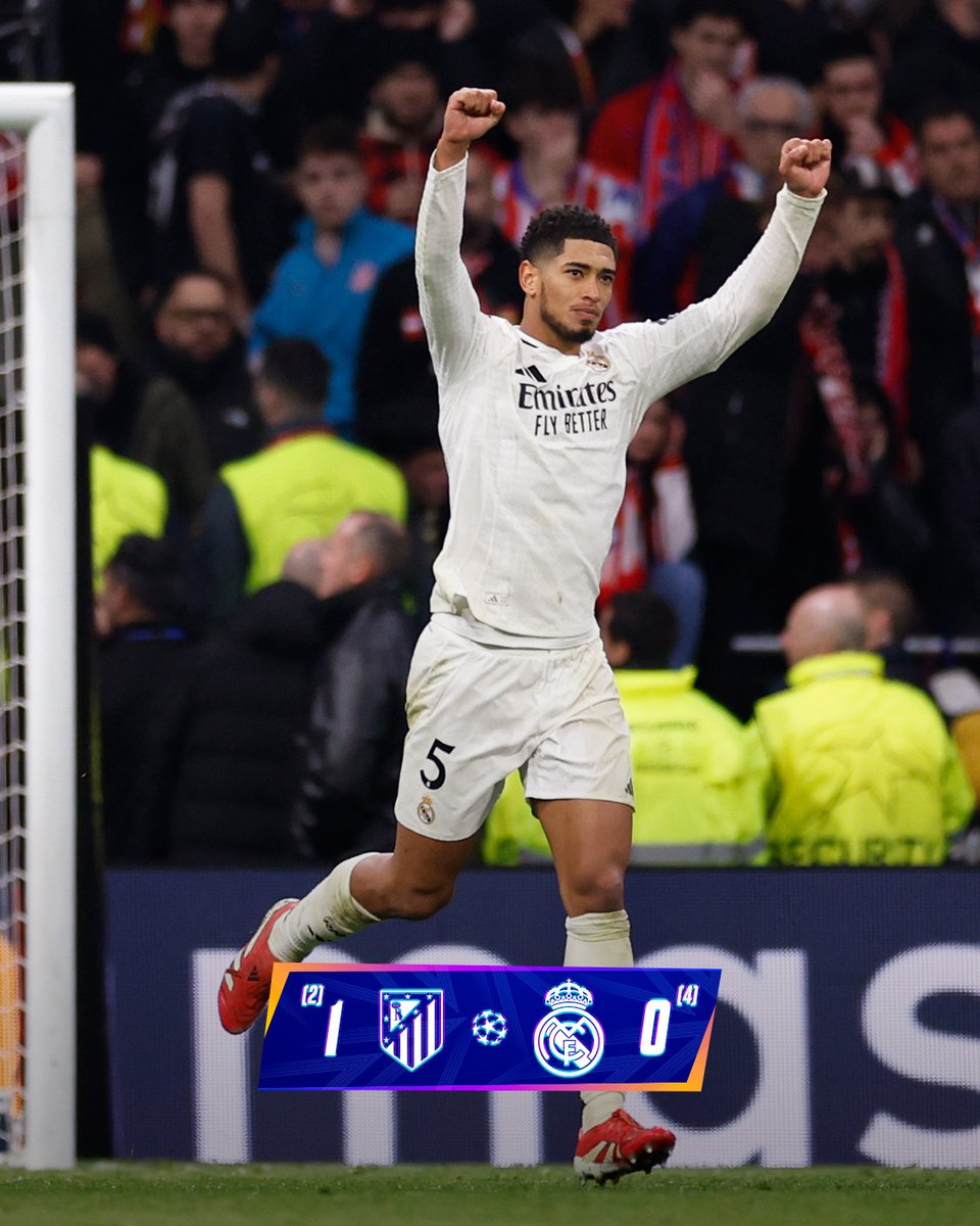 🙌 نحو ربع نهائي دوري الأبطال! 🙌
🏁 أتلتيكو (2) 1-0 (4) ريال مدريد (2-2)
⚽ 1' Gallagher