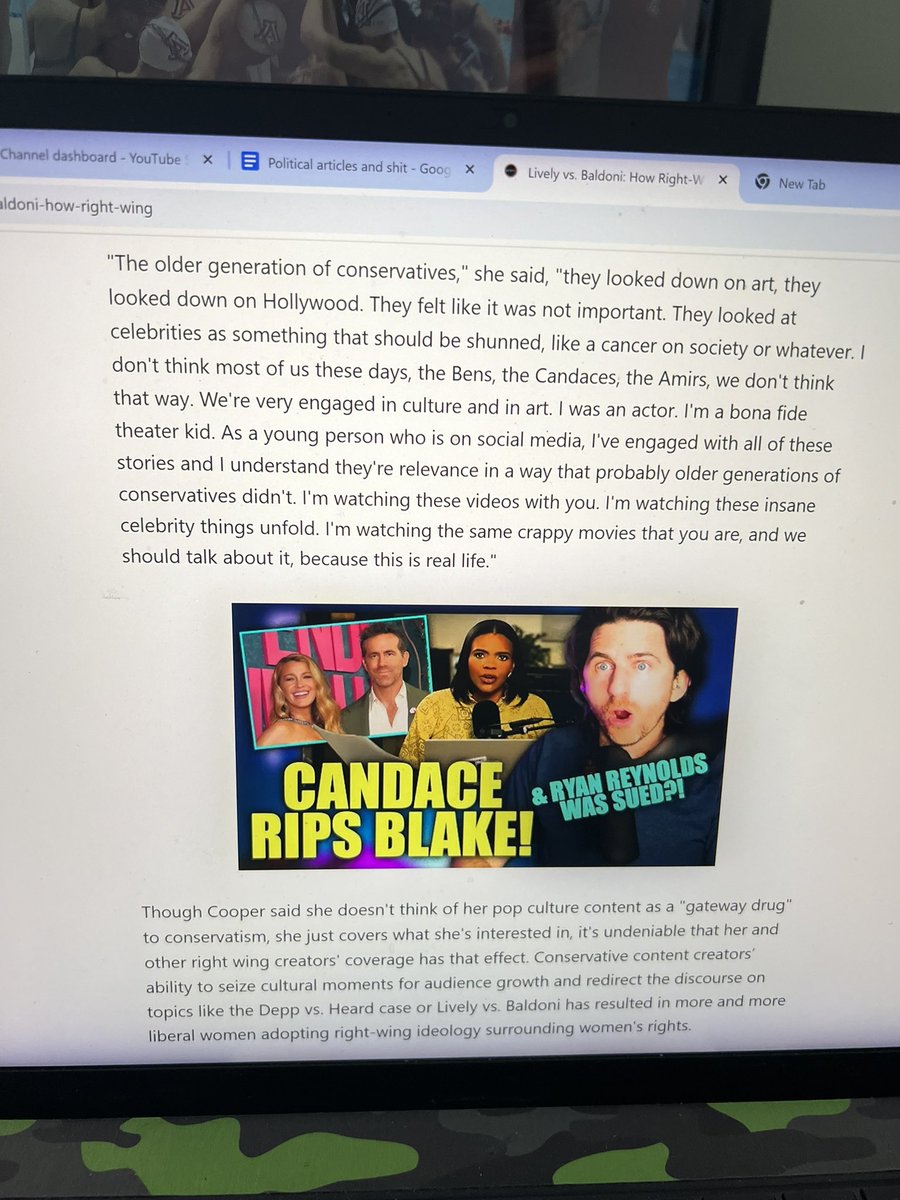 Dave Neal (@dnealz) on Twitter photo Hey <a href="/TaylorLorenz/">Taylor Lorenz</a> - a friendly progressive here. I saw my YouTube art was used in a piece about right wing commentators covering Blake v Justin. Could you give my thumbnail credit and or also specify that I am not a conservative YouTuber. Cheers! Hey <a href="/TaylorLorenz/">Taylor Lorenz</a> - a friendly progressive here. I saw my YouTube art was used in a piece about right wing commentators covering Blake v Justin. Could you give my thumbnail credit and or also specify that I am not a conservative YouTuber. Cheers!