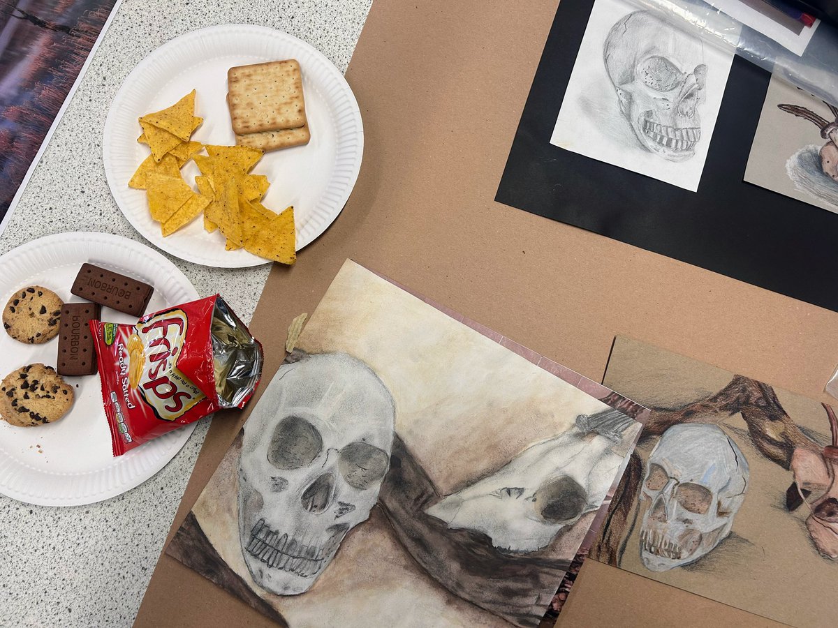 We had our ‘4 weeks to go art folio party’ (sorry pARTy - thanks M!). The S4s are working really hard to get their practical folios finished and tonight was a boost to the finish line! Some lovely work in progress ❤️ <a href="/RosehillHS/">Rosehill: a place to learn, grow, and thrive</a>