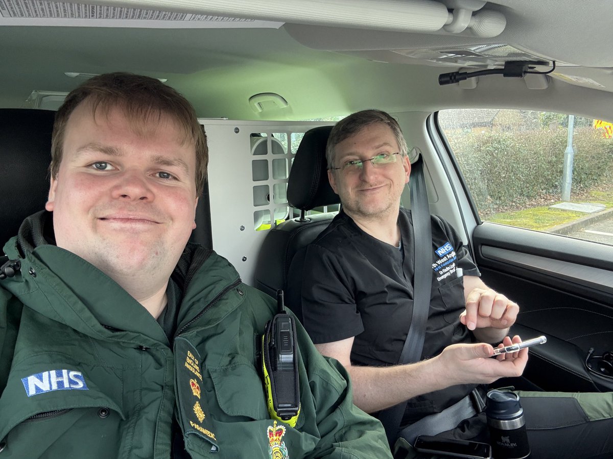 Andrew Larby (@eeast_alarby) on Twitter photo RRV shift over the weekend with Dr <a href="/RLicenik/">Radim Licenik</a>. A fairly Q day with only 2 patients seen, with 1 conveyed to hospital. Great to catchup with Radim and discuss how #StrokeVideoTriage is going. #Peterborough #WeAreEEAST #RapidResponseVehicle #Paramedic RRV shift over the weekend with Dr <a href="/RLicenik/">Radim Licenik</a>. A fairly Q day with only 2 patients seen, with 1 conveyed to hospital. Great to catchup with Radim and discuss how #StrokeVideoTriage is going. #Peterborough #WeAreEEAST #RapidResponseVehicle #Paramedic