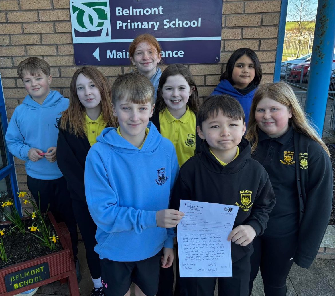 Dumfries & Galloway Instrumental Music Service (@dgcims) on Twitter photo Well done Belmont Brass and instructor Angela Miller for an outstanding performance in the Galloway Music Festival today! 🎺 We are so proud of you all!
Thank you to a very supportive school staff, we appreciate everything you do 🎶 <a href="/BelmontPrimary/">Belmont Primary</a> <a href="/dgcouncil/">Dumfries and Galloway Council</a> <a href="/DGCEducation/">Dumfries and Galloway Council Education Service</a> Well done Belmont Brass and instructor Angela Miller for an outstanding performance in the Galloway Music Festival today! 🎺 We are so proud of you all!
Thank you to a very supportive school staff, we appreciate everything you do 🎶 <a href="/BelmontPrimary/">Belmont Primary</a> <a href="/dgcouncil/">Dumfries and Galloway Council</a> <a href="/DGCEducation/">Dumfries and Galloway Council Education Service</a>