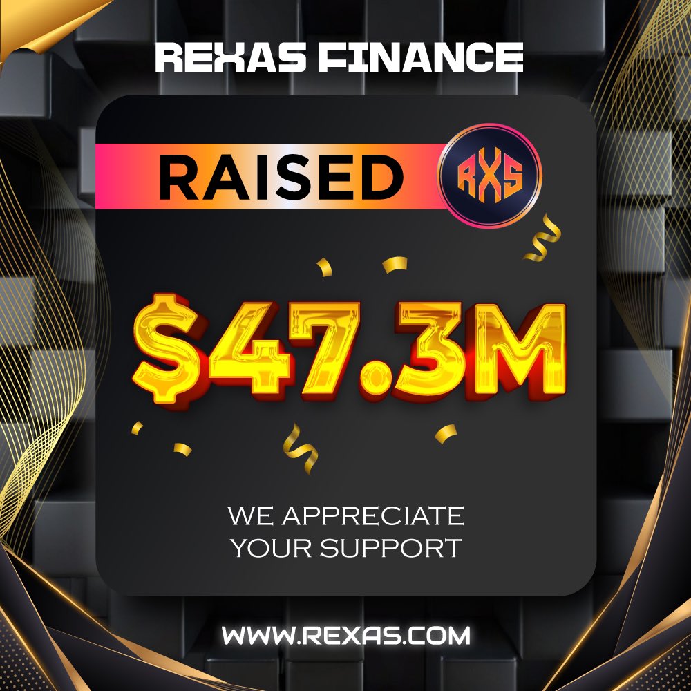 ⭐️ Milestone Alert! ⭐️

Rexas Finance has successfully raised $47.3 Million! 🚀

Thank you for your support! 👍

Buy Now: Rexas.com