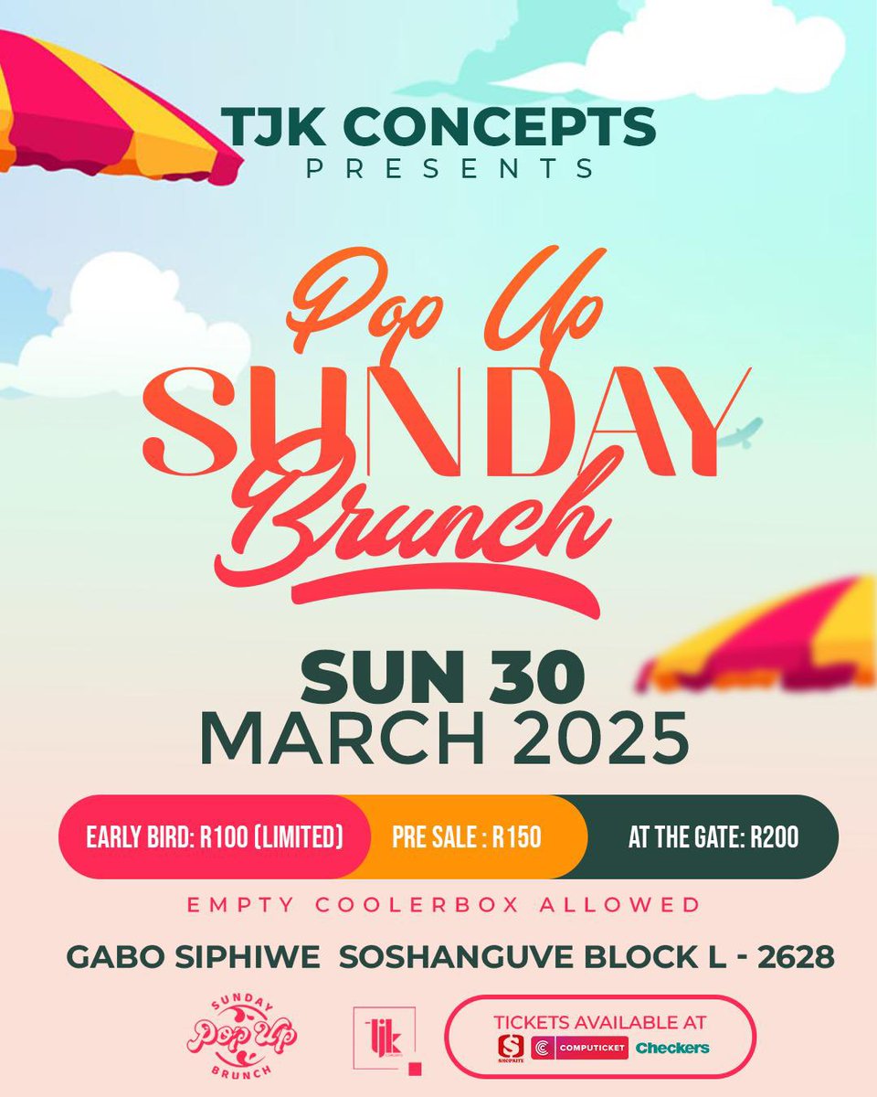 Lebstar_'s tweet photo. #PopUpSundayBrunch
🗓️30 March 2025
📍 Gabo @Siphiwe_Tjk (Soshanguve Block L)

🚨Empty Coolerbox Allowed🚨

Tickets 🎟️ sold at online and computicket outlets

https://t.co/QDZVMdpGpy https://t.co/zapmRmHTfB