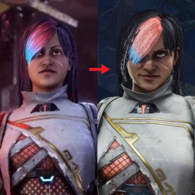 @DeadbyDaylight Haddie’s rift hair texture has been improved in ptb but ...