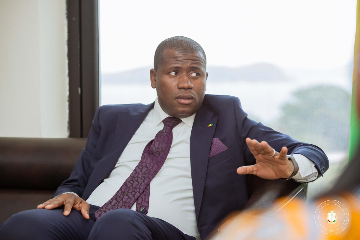 Rendez-vous constructif avec le Ministre du Plan et de la Coopération Internationale 🇬🇳 M. Ismael Nabe.  On travaille ensemble pour avancer des projets 🇬🇧 🇬🇳 dans les secteurs de l’énergie renouvelable, de l’éducation, de l’eau rurale et des infrastructures parmi d’autres