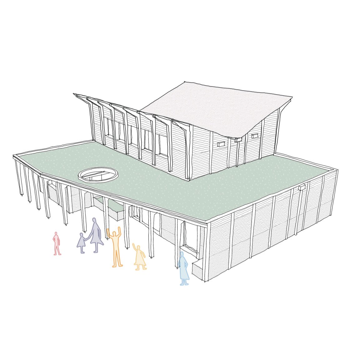 Developing design for a new school hall 🌳👩‍🏫
