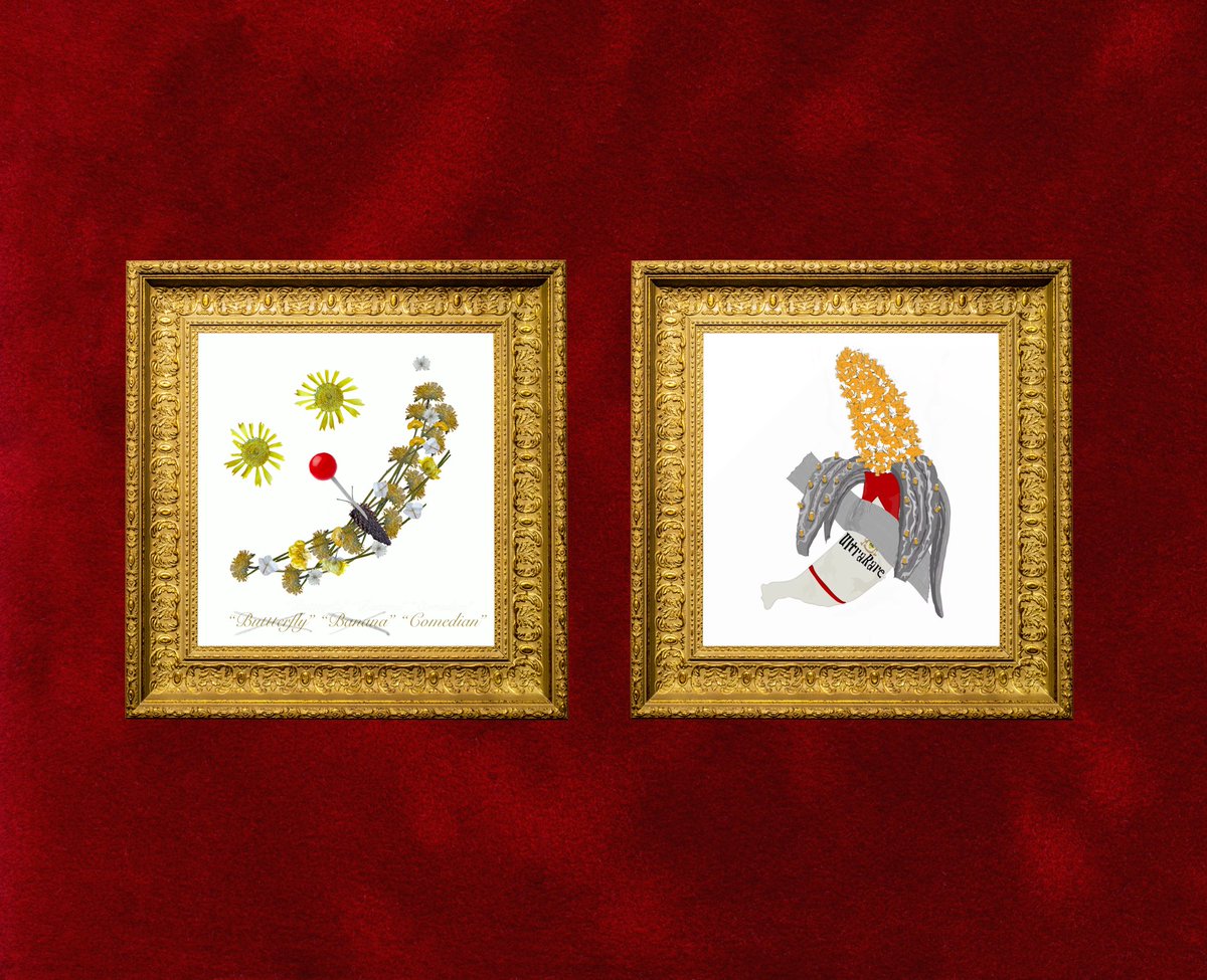 <a href="/CozomoMedici/">Cozomo de’ Medici</a> <a href="/rollbit/">Rollbit</a> #ArtTank 🍷⚔️

1/2

<a href="/dodsicle/">𝙙𝙤𝙙𝙨𝙞𝙘𝙡𝙚 🌸🌿</a> 🌸🌿 Look what they done to my art, Ma

Pressed flower collage, inspired by “The Comedian” by Maurizio Cattelan. 

All flowers were hand-picked, pressed, and photographed separately, then assembled through digital collage.

“Look what they done to