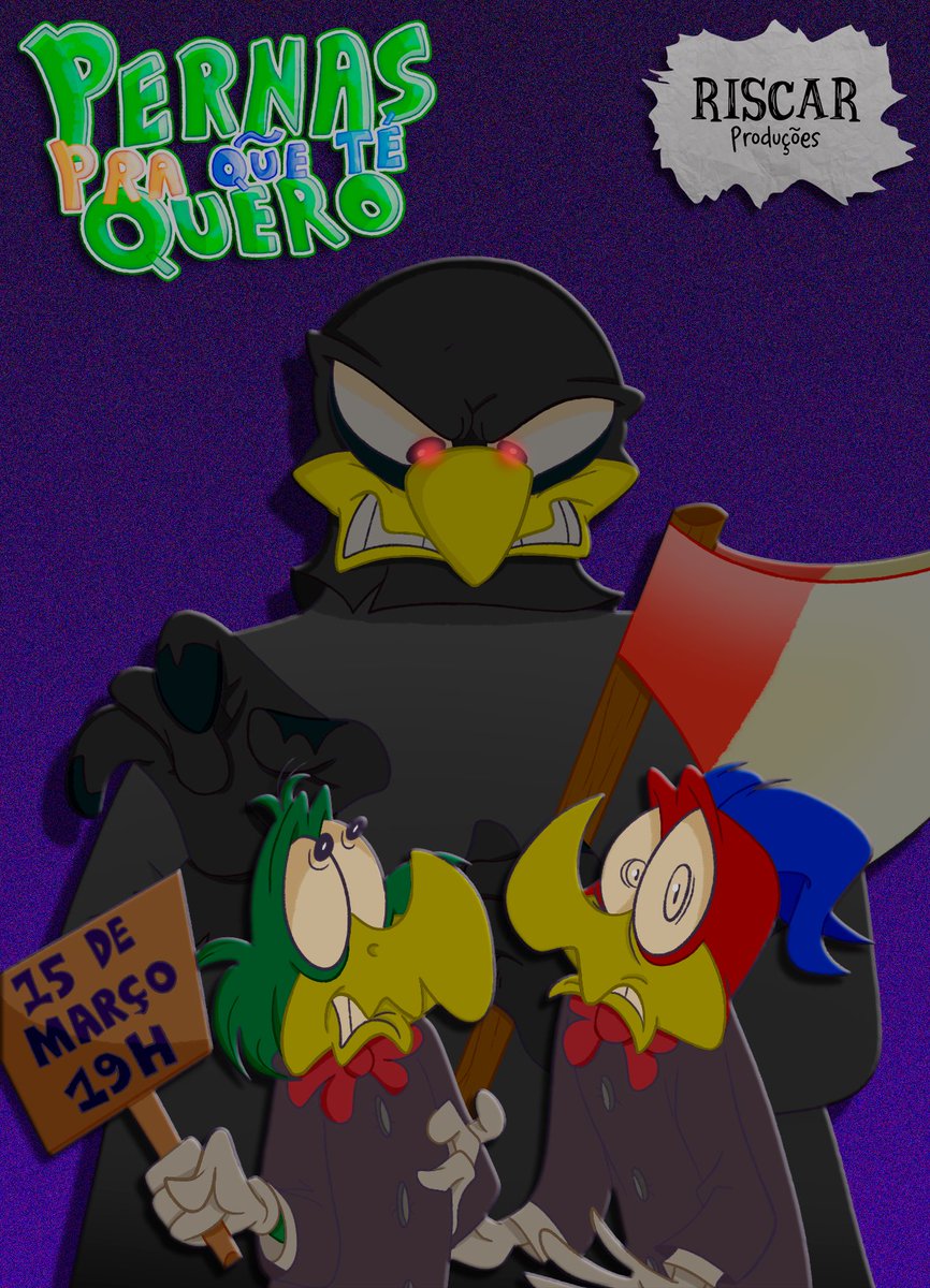 15 de Março! Essa é a data de estreia de (Pernas pra que te Quero) no Risca &amp; Anima. <a href="/RiscarStudios/">Riscar Produções</a> 

Pernas pra que te Quero - Criado por <a href="/LapiseiraStudio/">The Lapiseira</a>