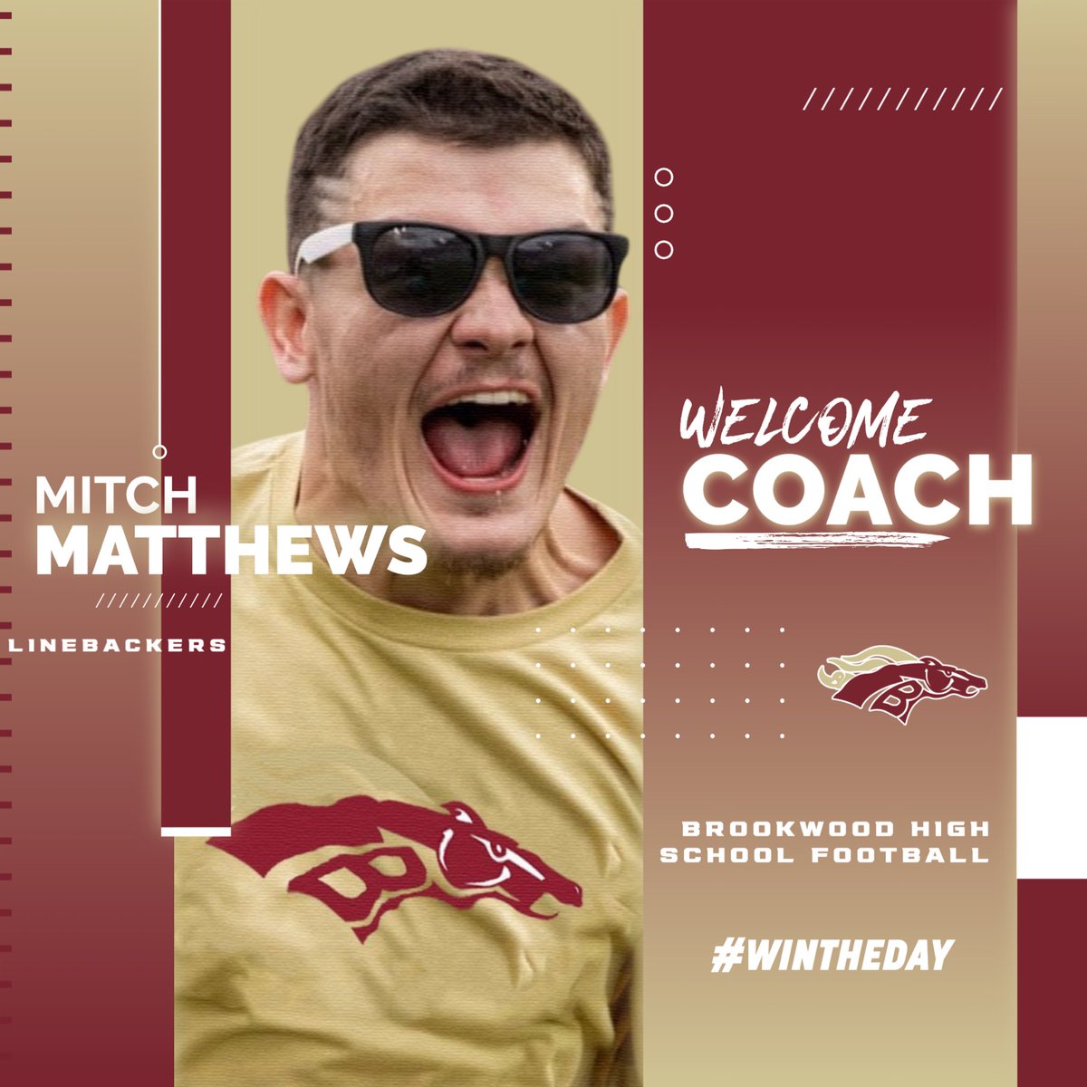 Meet our new LB coach <a href="/Coach_MMatthews/">Mitch Matthews</a> ‼️

Helped coach Lincoln Co to 2 region titles - first semifinals appearance in 10 years in ‘22 - undefeated regular szn in ‘24

Coached during first ever football season at Lake Oconee Academy

Former OL, student assistant coach GA Southern