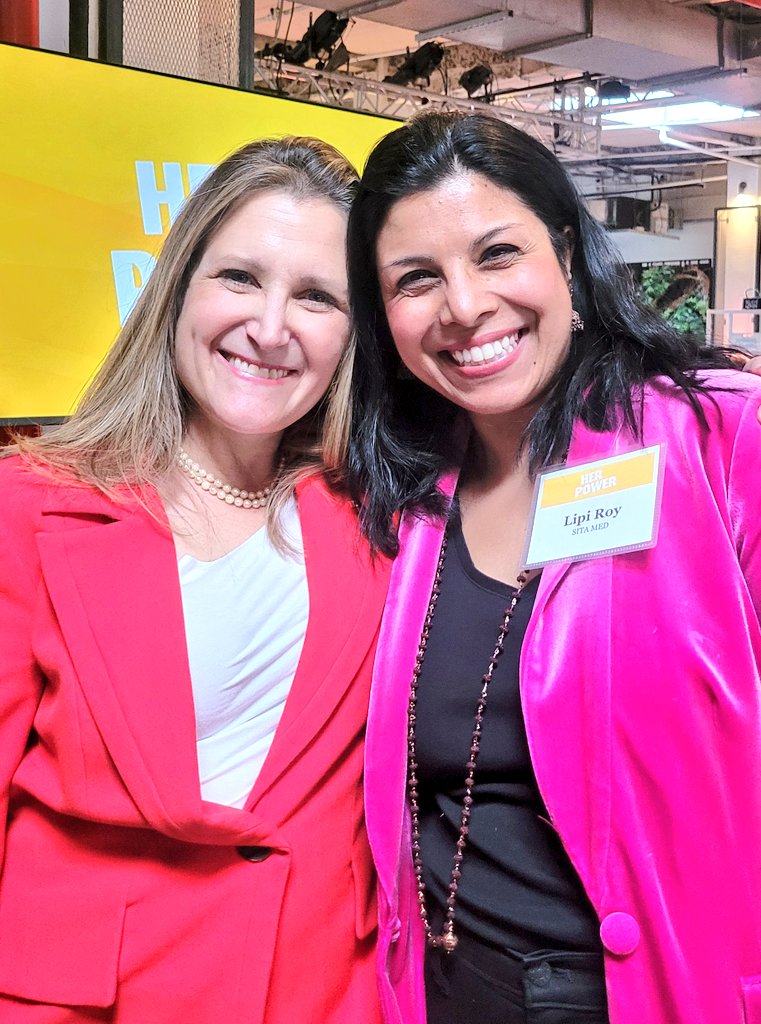 Lipi Roy, MD, MPH, FASAM (@lipiroy) on Twitter photo "Having women at the table makes a *difference.*" - Deputy π¨π¦ PM <a href="/cafreeland/">Chrystia Freeland</a>
Thank you <a href="/ForeignPolicy/">Foreign Policy</a> for hosting #HerPower "Having women at the table makes a *difference.*" - Deputy π¨π¦ PM <a href="/cafreeland/">Chrystia Freeland</a>
Thank you <a href="/ForeignPolicy/">Foreign Policy</a> for hosting #HerPower