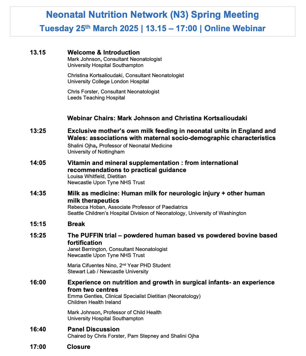 N3_neonut's tweet image. Programme now available for the 2025 Spring Research Webinar!
