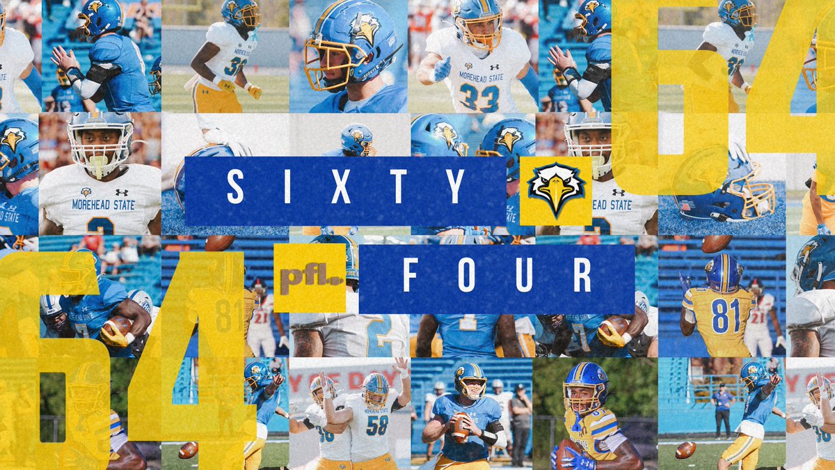 Morehead State Athletics (@msueagles) on Twitter photo 6⃣4⃣ <a href="/MSUEaglesFB/">Morehead State Football</a> Eagles earned a 3.0 or better GPA in the fall 2024 semester and earned spots on the <a href="/PFLNews/">Pioneer Football</a> Academic Honor Roll.
64 is the second highest student-athlete total in program history for a season.
Story: tinyurl.com/3wveehw3 #SoarHigher 6⃣4⃣ <a href="/MSUEaglesFB/">Morehead State Football</a> Eagles earned a 3.0 or better GPA in the fall 2024 semester and earned spots on the <a href="/PFLNews/">Pioneer Football</a> Academic Honor Roll.
64 is the second highest student-athlete total in program history for a season.
Story: tinyurl.com/3wveehw3 #SoarHigher