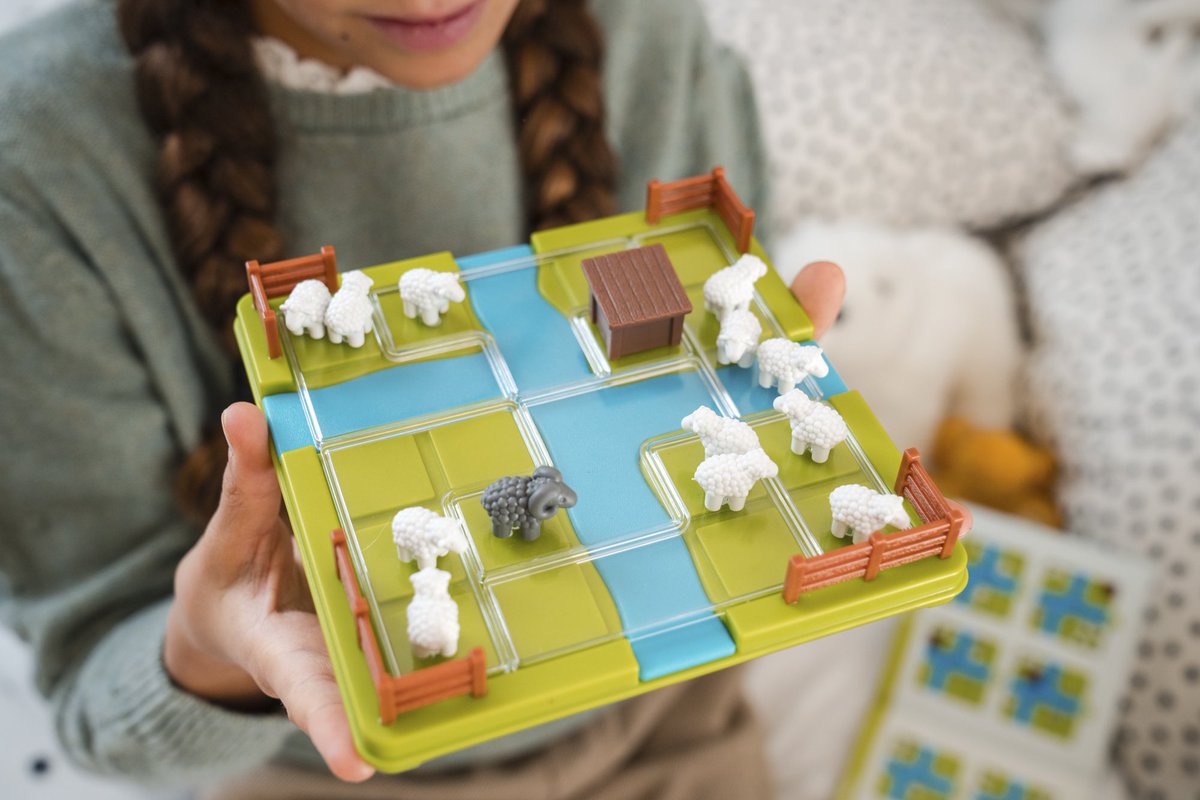 When Counting Sheep there’s no chance of falling asleep…🐑🐑🐑🐏

Can you herd the flock of sheep into the fields so they are all in the right spot?  An adorable new puzzle game that can be played and enjoyed anywhere!

#smartgames #countingsheep #newgames
