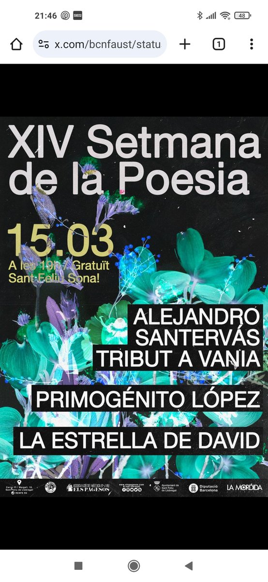 Agenda Cultural (@laflordelbaix) on Twitter photo  Agenda Cultural (@laflordelbaix) on Twitter photo