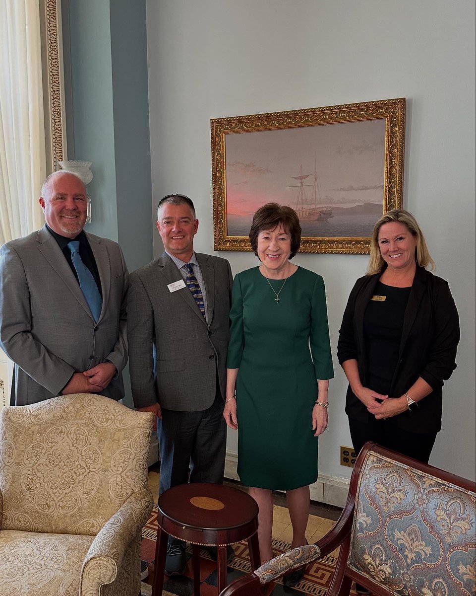 Michael Davis (@mdmystro) on Twitter photo Thank You Senator <a href="/SenatorCollins/">Sen. Susan Collins</a> for meeting with us this afternoon! We appreciate your time and continued support for education in Maine and across the US. @thenaesp #principalsadvocate Thank You Senator <a href="/SenatorCollins/">Sen. Susan Collins</a> for meeting with us this afternoon! We appreciate your time and continued support for education in Maine and across the US. @thenaesp #principalsadvocate