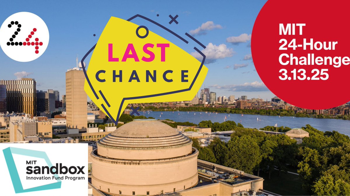 MIT Sandbox (@mitsandbox) on Twitter photo ⏳ Final Hours! We’re SO CLOSE to unlocking $20K!
Help MIT Sandbox reach its goal—every gift fuels innovation.
🚀 Make an impact now: giving.mit.edu/24hc-sif
<a href="/MIT_alumni/">MIT Alumni</a> #MIT24HourChallenge ⏳ Final Hours! We’re SO CLOSE to unlocking $20K!
Help MIT Sandbox reach its goal—every gift fuels innovation.
🚀 Make an impact now: giving.mit.edu/24hc-sif
<a href="/MIT_alumni/">MIT Alumni</a> #MIT24HourChallenge