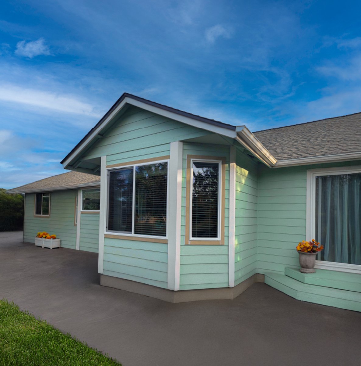 Spring is (almost) in the air and this customer’s home has beauty and energy efficiency for all four seasons.