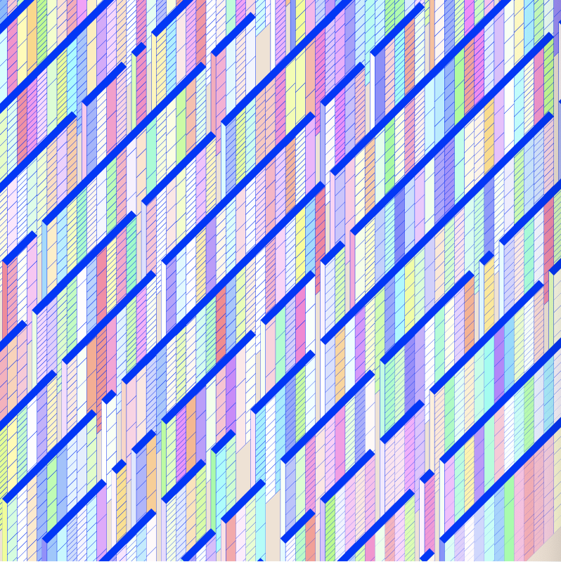 Just using [Math.random(360), Math.random(50), 100] in HSB and already satisfied with the colors

#generative #generativeart #genart #genartclub #creativecoding #creativecodeart #digitalart #processing #contemporaryart #madewithcode #codeart #p5 #p5js