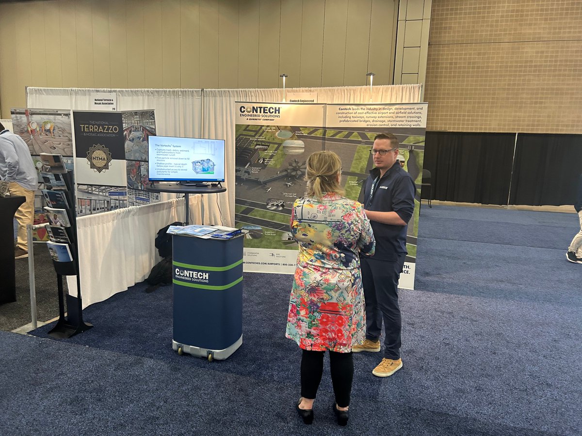ContechES's tweet image. Join Us at the AAAE Symposium – Booth #717! ✈️The AAAE Airport Planning, Design &amp;amp; Construction Symposium is underway in San Antonio! Let’s connect and explore how Contech can support your next airport project! #AirportSymp #AAAE #AirportInfrastructure  #ContechEngineeredSolutions