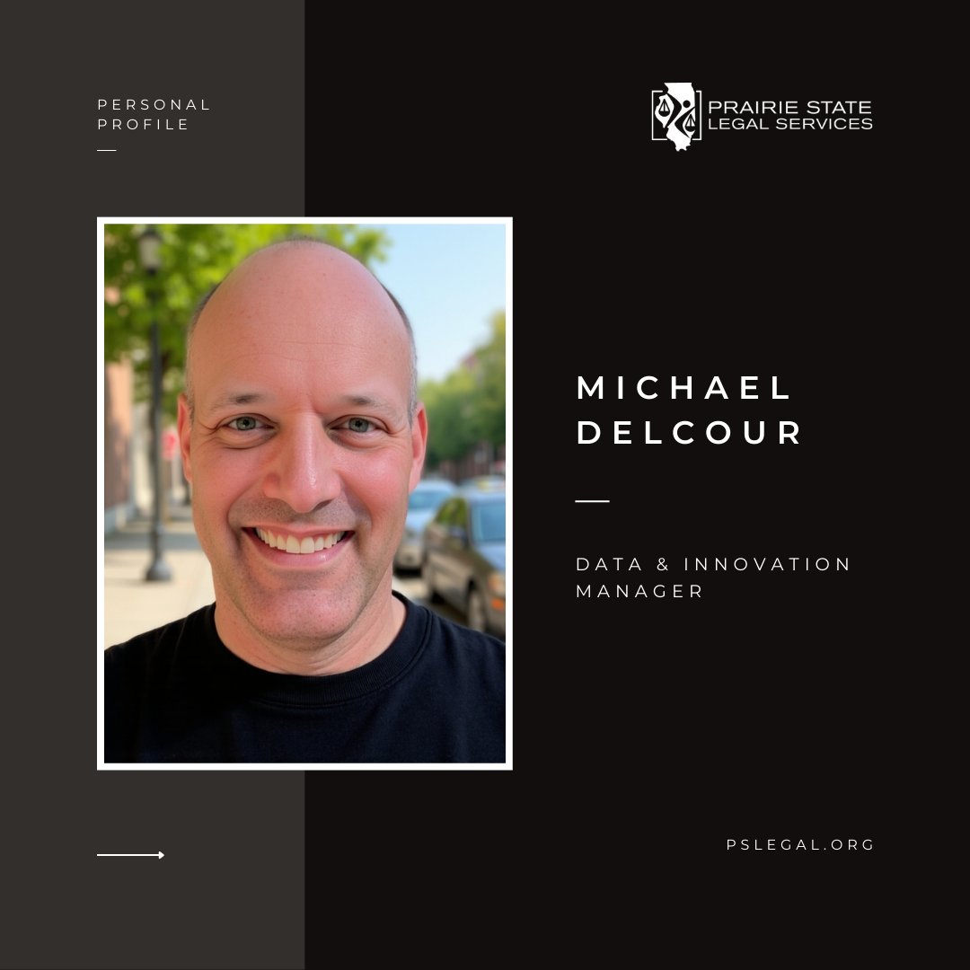 delcoursolution's tweet image. New chapter! Data &amp;amp; Innovation Manager at Prairie State Legal Services. Thanks, Citizen Advocacy Center! #legaltech #nonprofit #innovation