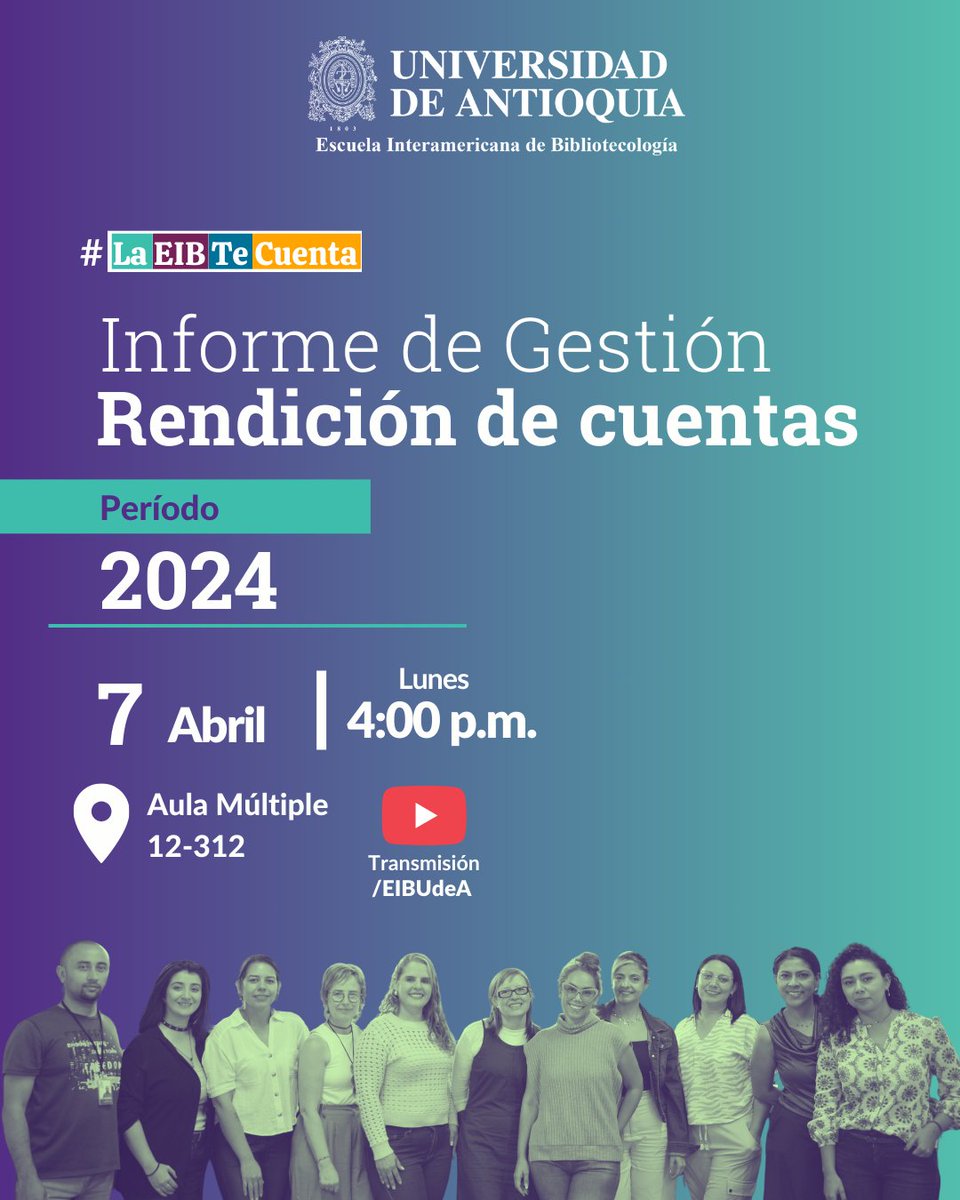 Escuela Interamericana de Bibliotecología UdeA tweet media