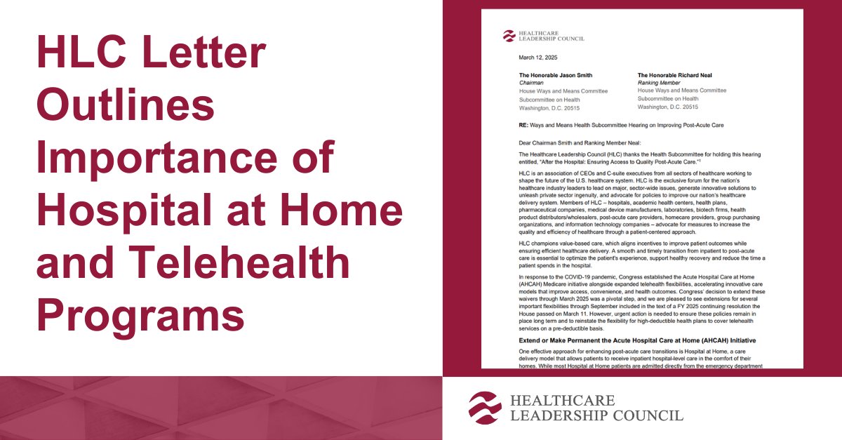 HLC_DC's tweet image. With the #continuingresolution in the Senate&apos;s hands, HLC&apos;s latest letter urges permanent extensions of vital healthcare programs long term: #telehealth #postacutecare hlc.org/news/urgent-ac…
