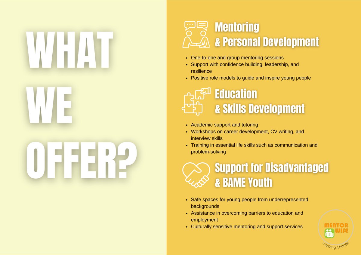MentorWiseUK's tweet image. 🌟 Our Impact in 2024! 🌟

From mentoring sessions to outdoor adventures, retreats, and academic support—this year has been filled with growth, learning, and unforgettable moments. 🎉

#mentorwise #impactreport #inspiringchange #mentorship #YouthEmpowerment