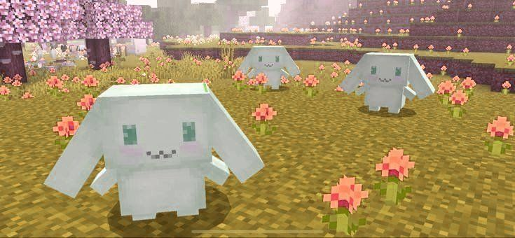 cinnamoroll in minecraft
