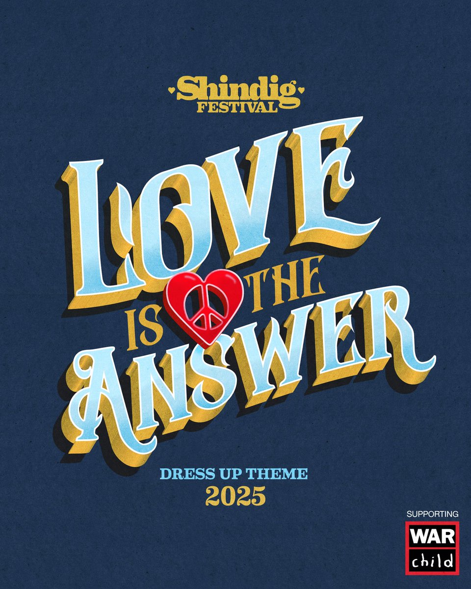 We're thrilled to announce our eagerly awaited dress-up theme for Shindig: 'Love is the Answer'! ✨

'Love is the flower, you gotta let it, you gotta let it grow.' Let these iconic lyrics guide your creativity as you plan your outfits. Think peace, love, and unity!